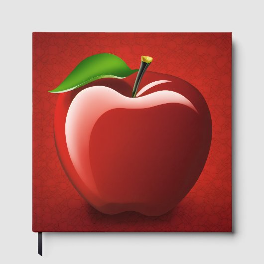 Gastenboek met Rode Appel Logo (Voorkant)