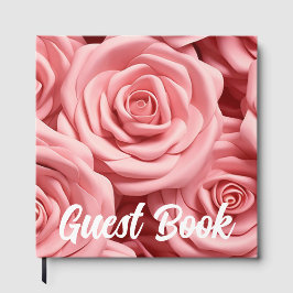 Gastenboek met Roze Rozen