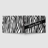 Gastenboek met zebraprint (Volledig)