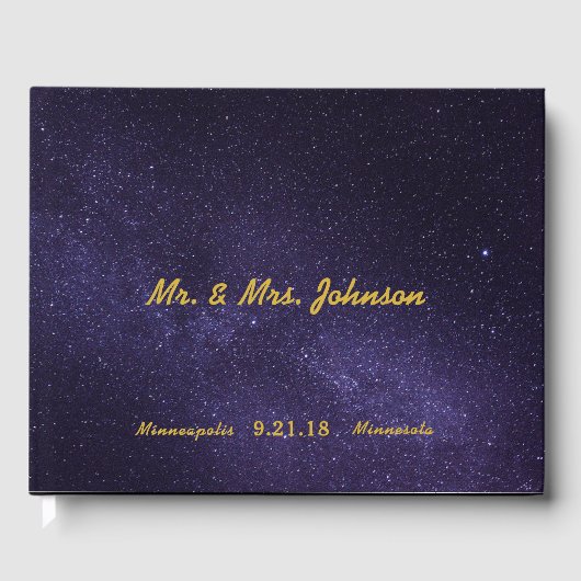 Gastenboek - Sterrennacht Wedding II (Voorkant)