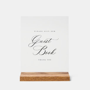 Gastenboek teken Acryl Bruiloft Tafel Decor