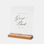 Gastenboek teken Acryl Bruiloft Tafel Decor (Hoek)