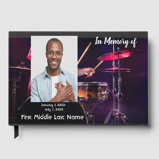 Gastenboek voor Herdenkingsdienst Drummer