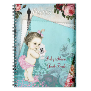Gastenboek voor Paris Baby Shower Notitieboek