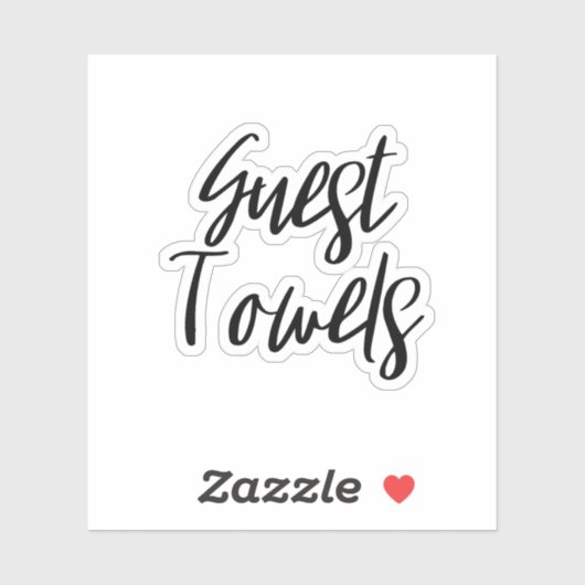 Gastenhanddoeken Opslag Sticker (Vel)