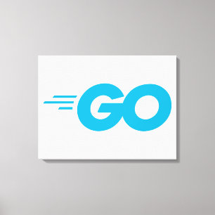 GasterLogo (Go Programming Language) Canvas Afdruk