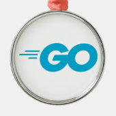 GasterLogo (Go Programming Language) Metalen Ornament (Voorkant)
