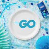 GasterLogo (Go Programming Language) Papieren Bordje (Feest)