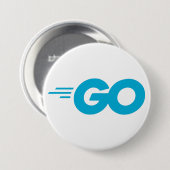GasterLogo (Go Programming Language) Ronde Button 7,6 Cm (Voorkant /achterkant)