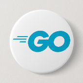 GasterLogo (Go Programming Language) Ronde Button 7,6 Cm (Voorkant)