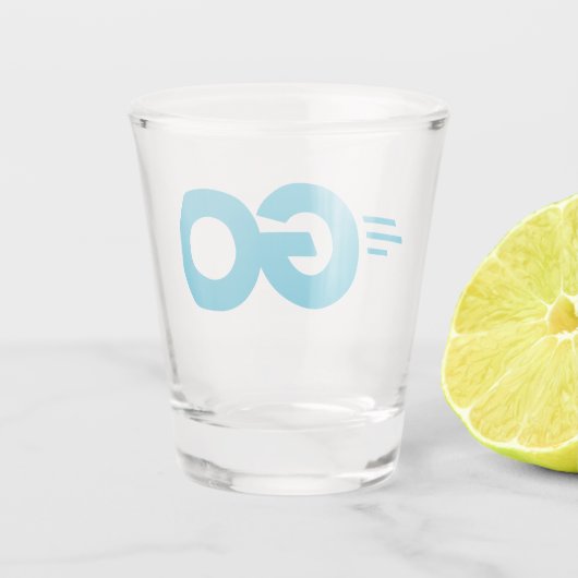 GasterLogo (Go Programming Language) Shot Glas (Achterkant)