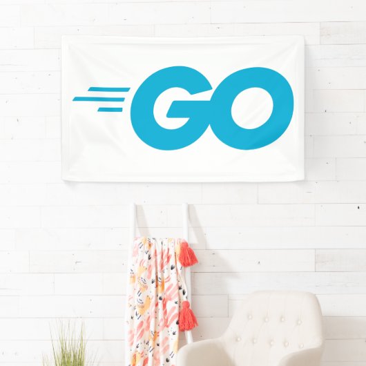 GasterLogo (Go Programming Language) Spandoek (Insitu)