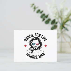 Gastgenoten voor als Harris Man White Dudes voor H Briefkaart