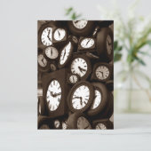 Gastheer rond de Klok Bridal showwer nodigt uit Kaart (Staand voorkant)