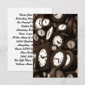 Gastheer rond de Klok Bridal showwer nodigt uit Kaart (Voorkant / Achterkant)