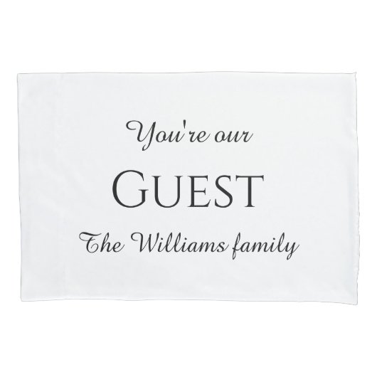 Gastmonogrammen kussenslopen (Voorkant-Links)