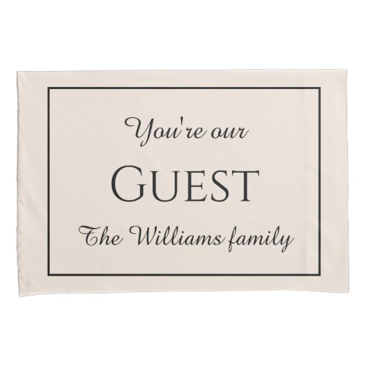 Gastmonogrammen kussenslopen (Voorkant-Rechts)