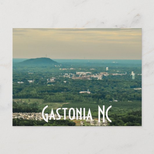 Gastonia NC Briefkaart (Voorkant)