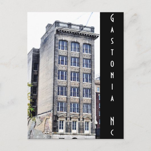 Gastonie NC Briefkaart (Voorkant)