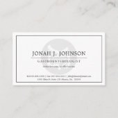 Gastro-enterologie | Minimumsymbool voor stroper Visitekaartje (Voorkant)