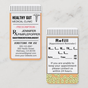 GASTRO-ENTEROLOOG Herinnering voor afspraak Visitekaartje