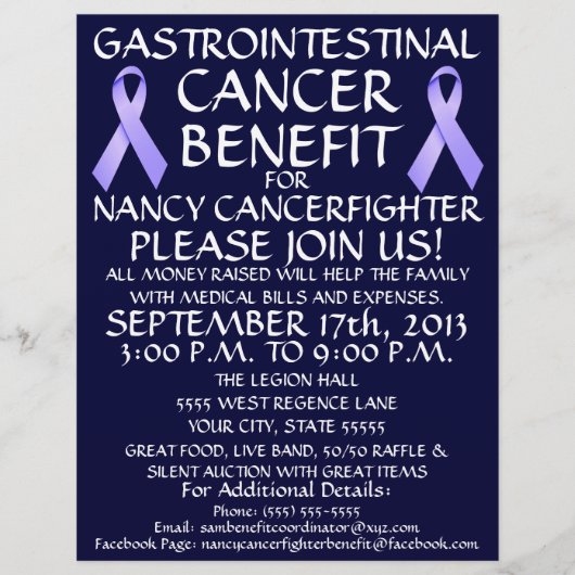 Gastro-intestinale kanker Lint Benefit Flyer (Voorkant)