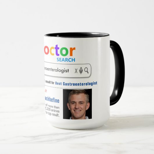 Gastroentérologue Funny Gidon Mug (Devant droit)