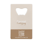 Gastronomische catering kredietkaart flessenopener (Achterkant)