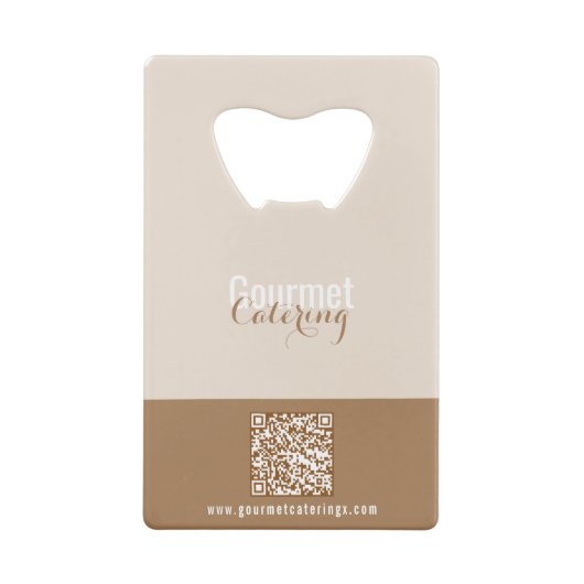 Gastronomische catering kredietkaart flessenopener (Achterkant)