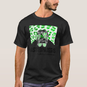 Gastroparesis Western Koehuid Rommelige Knot Groen T-shirt