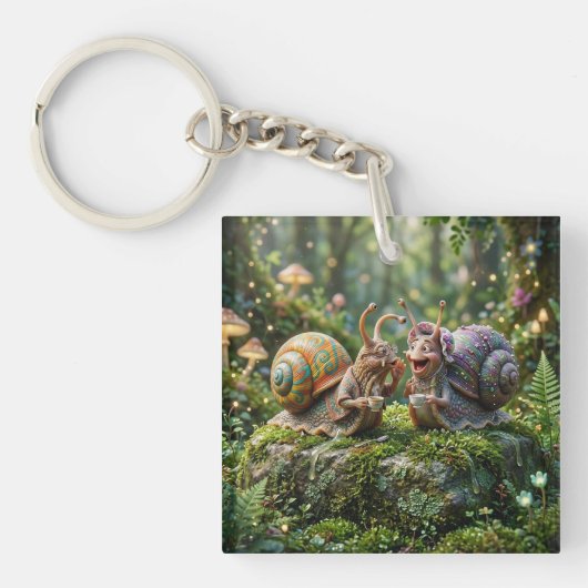 Gastropod Geroddel Sleutelhanger (voorkant)