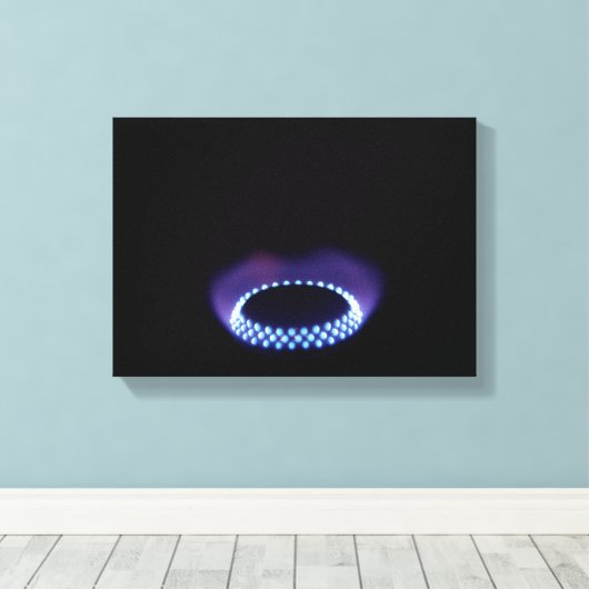 Gasvlam Canvas Afdruk (Insitu (Houten vloer))