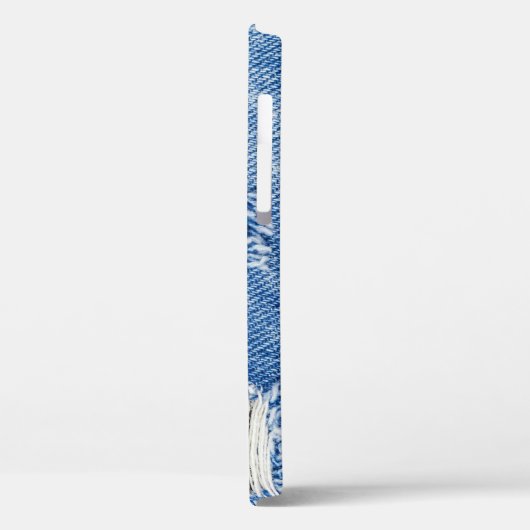 Gat, denim jeans, gescheurde textuur Case-Mate iPhone case (Achterkant / Links)