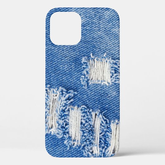 Gat, denim jeans, gescheurde textuur Case-Mate iPhone case (Achterkant)