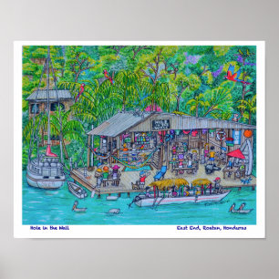 Gat in de muurbalk poster