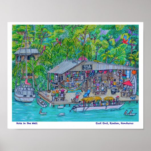 Gat in de muurbalk poster (Voorkant)