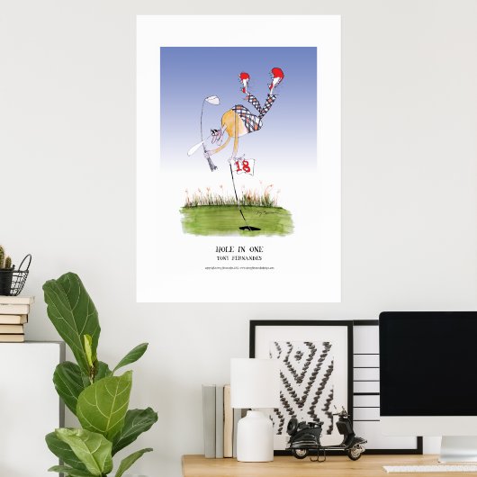 gat in één, tony fernandes poster (Thuiskantoor)