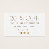 Gate d'or ivoire merci carte de réduction (Dos)