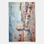 Gate in Parijs Ramparts, door Vincent van Gogh Theedoek (Verticaal)