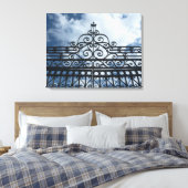 Gate met ruw ijzer, 3-paneelcanvas canvas afdruk (Insitu (Slaapkamer))