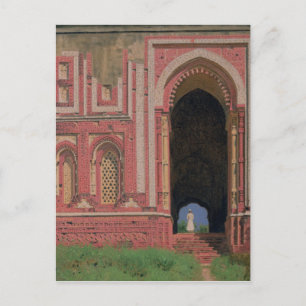 Gate Near Kutub-Minar, Old Delhi, 1875 Briefkaart