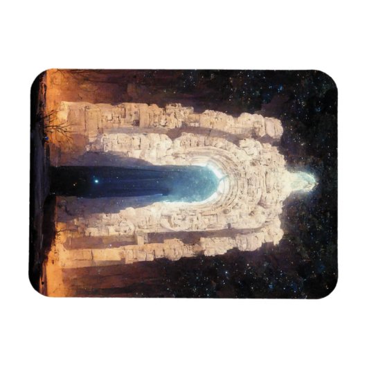 Gate to Eternity Fantasy Sci-Fi Art Magneet (Horizontaal)