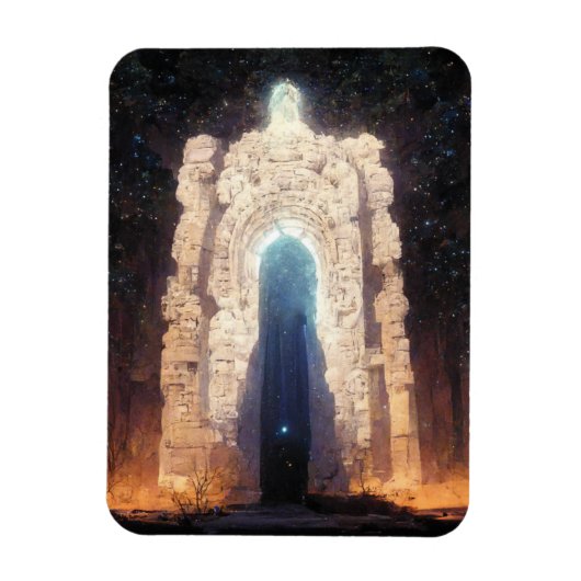 Gate to Eternity Fantasy Sci-Fi Art Magneet (Verticaal)