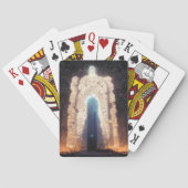 Gate to Eternity Fantasy Sci-Fi Art Pokerkaarten (Achterkant)