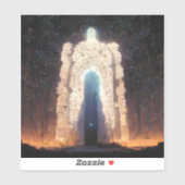 Gate to Eternity Fantasy Sci-Fi Art Sticker (Vel)