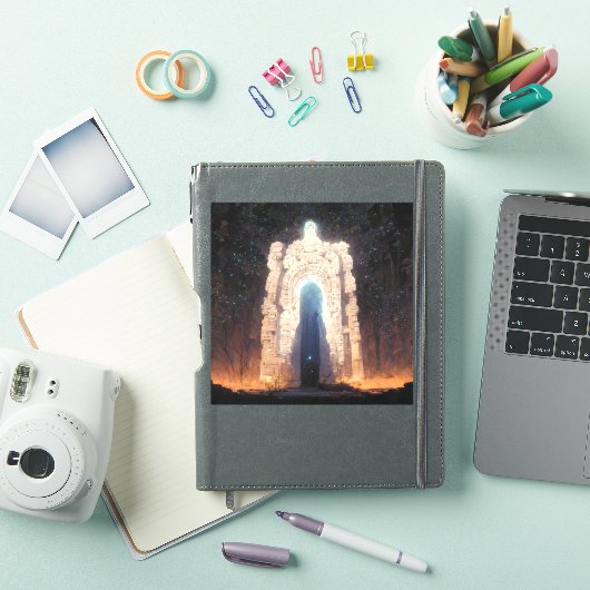 Gate to Eternity Fantasy Sci-Fi Art Sticker (iPad Cover)
