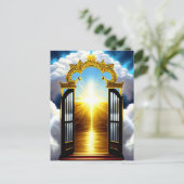 Gate to Heaven Christelijk Art Briefkaart (Staand voorkant)