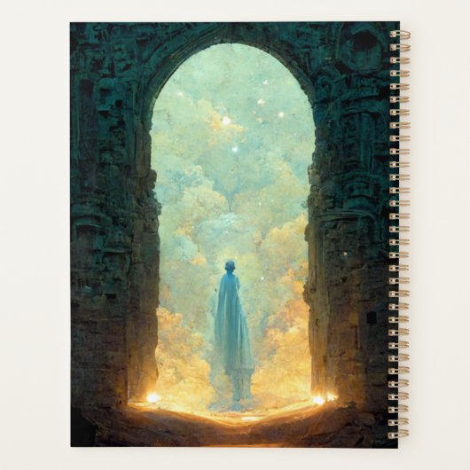 Gate van de goden Fantasy Sci-Fi Art Planner (Achterkant)