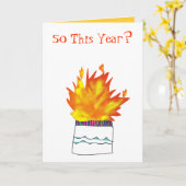 Gâteau 50 Ans En Feu Carte Anniversaire (Fleur jaune)