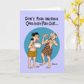 Gâteau amusant avec une carte d'anniversaire de fe (Fleur jaune)